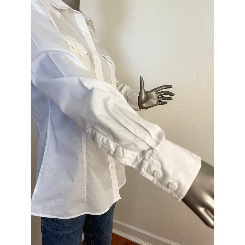 Wrangler Retro‎ Women's White Button Western Rodeo Blouse Size L - Picture 3 of 8